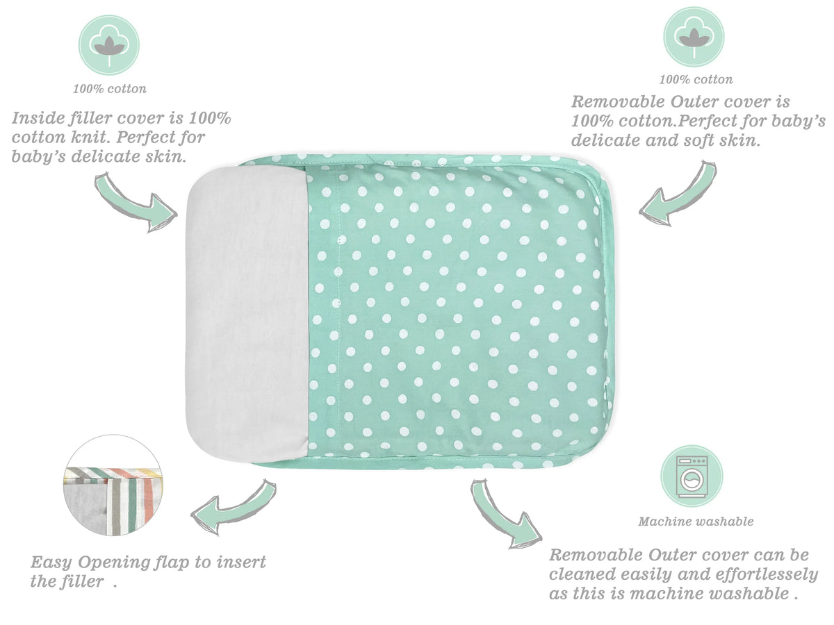 Abracadabra Lost in Clouds Rai Mustard Seed Baby Pillow