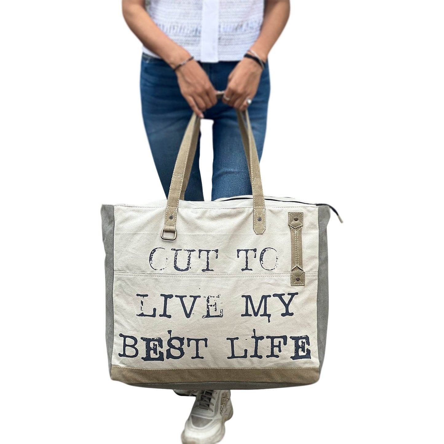 Extra Large Canvas Handbag for Women