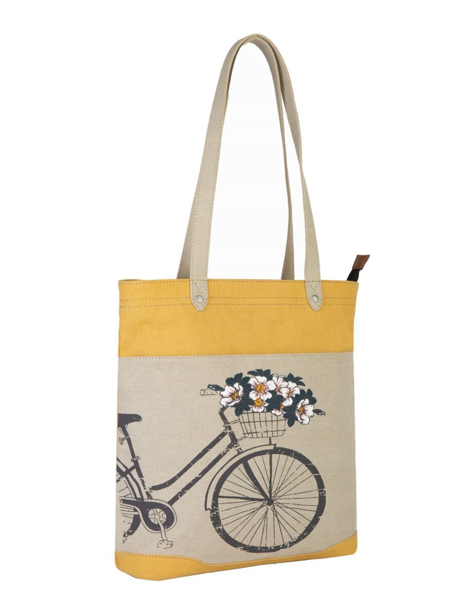 Large Canvas Handbag for Women | Zipper Tote Bag for Grocery