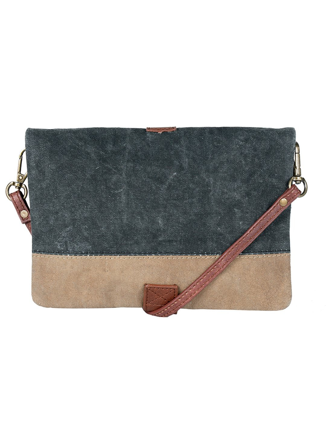 Artaflora – Finley Canvas Bag Recycled Sling Bag For Women and Girls (Black)