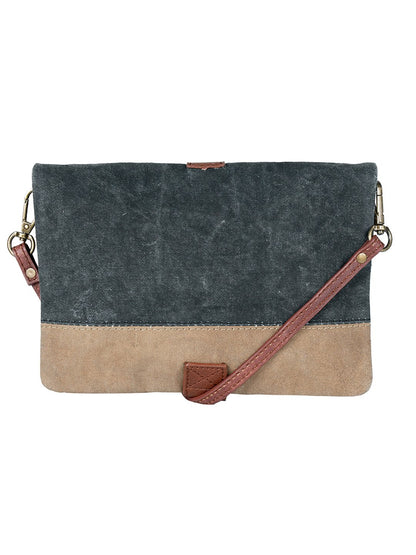 Artaflora – Finley Canvas Bag Recycled Sling Bag For Women and Girls (Black)