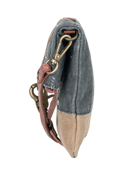 Artaflora – Finley Canvas Bag Recycled Sling Bag For Women and Girls (Black)