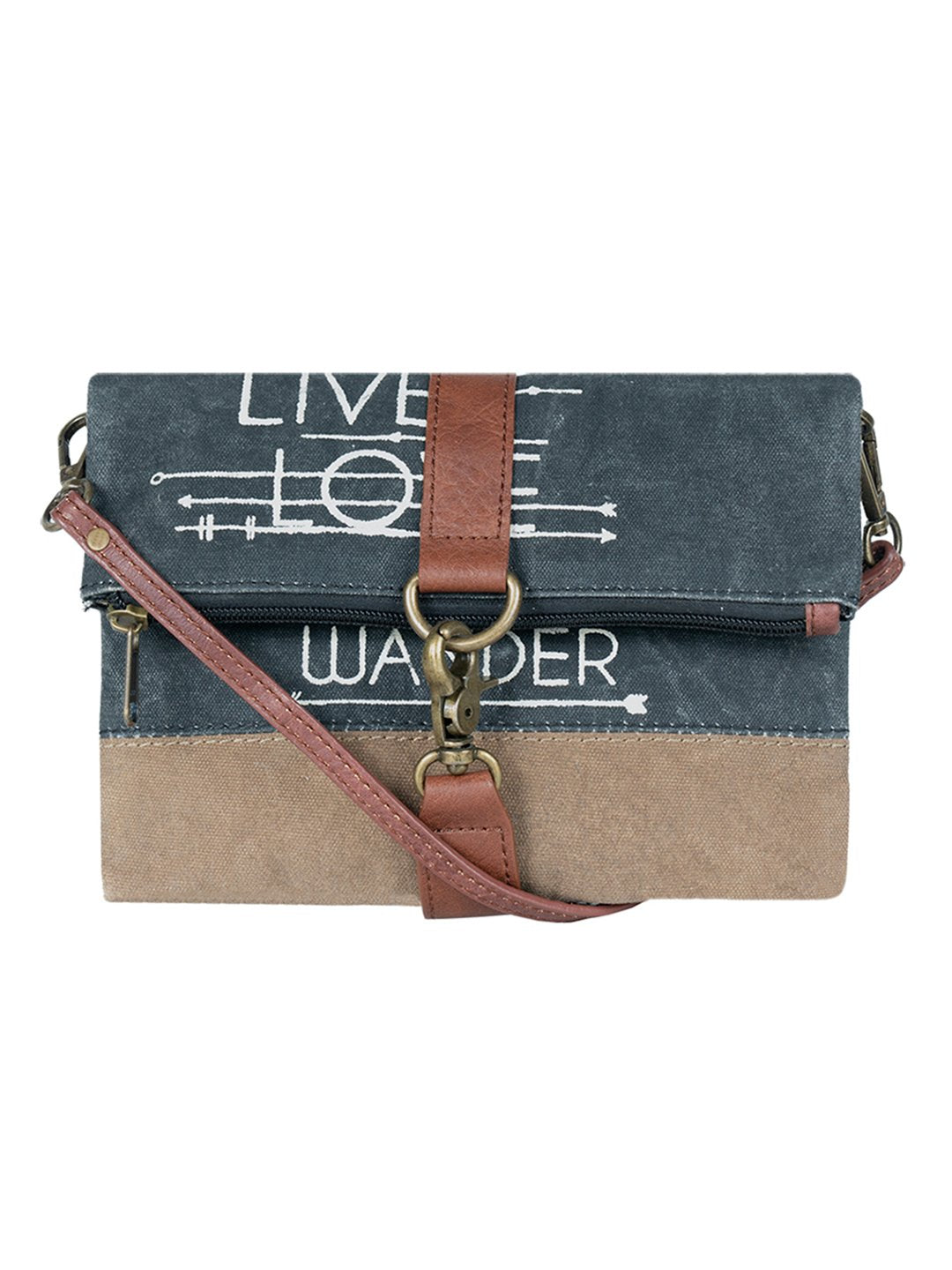 Artaflora – Finley Canvas Bag Recycled Sling Bag For Women and Girls (Black)