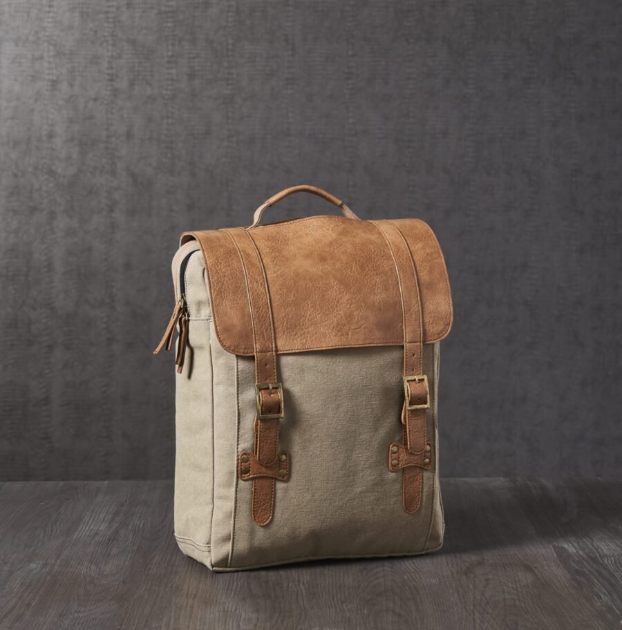 Flap Backpack For Men & Women – Brown