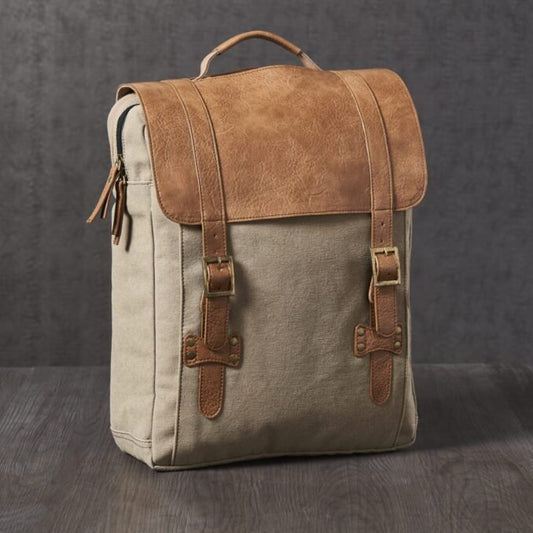 Flap Backpack For Men & Women – Brown