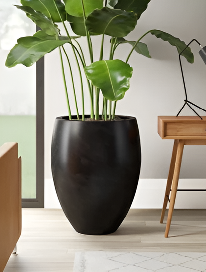 SAYA Modern Black Oval Planter – Shop Premium Decor