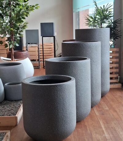 BIRDIE Cylindrical FRP Planter – Elegant Premium Style for Modern Spaces