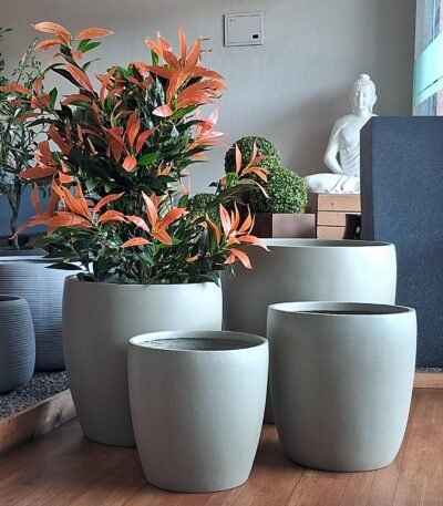 BRIYA Round FRP Planter – Elegant Premium Design for Your Space