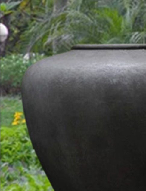 Sundara Large Black Urn (42 inches X 43 inches)