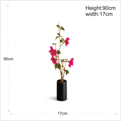 Premium Artificial Magenta Bougainvillea Plant 35.4"