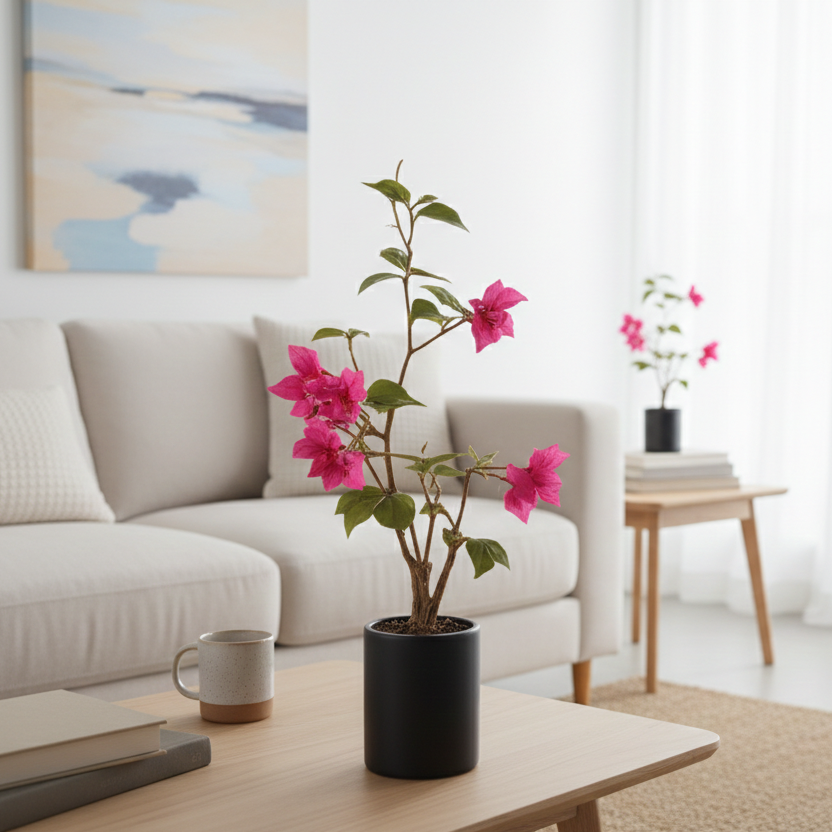 Premium Artificial Magenta Bougainvillea Plant 35.4"