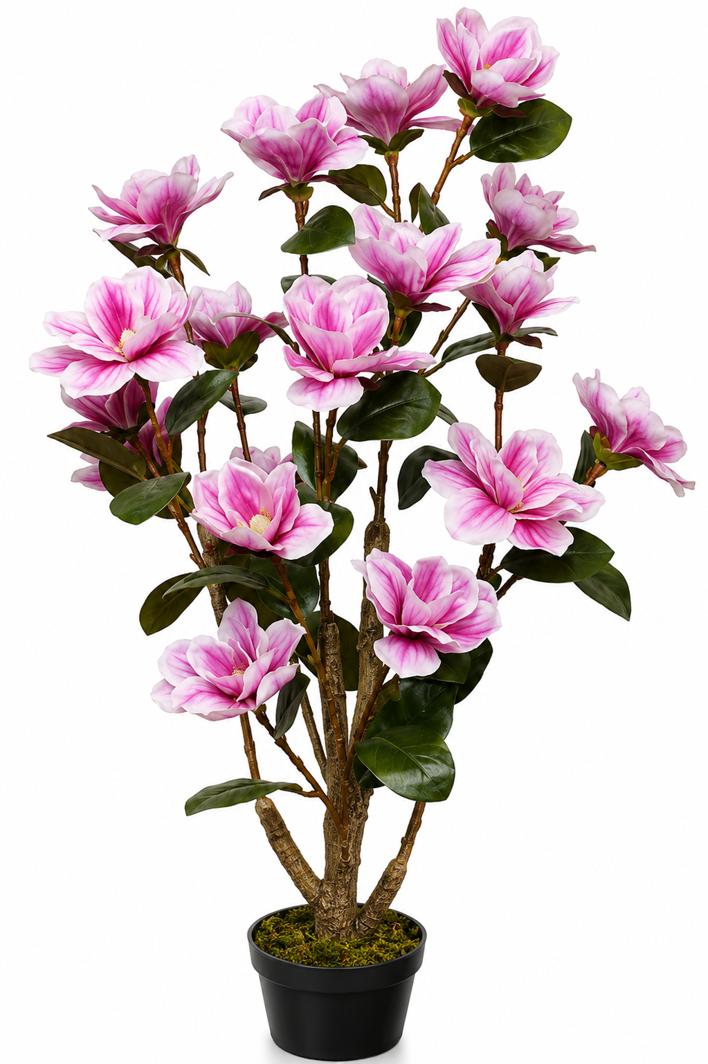 Artificial Magnolia Flower Tree - 51″ Premium Plant