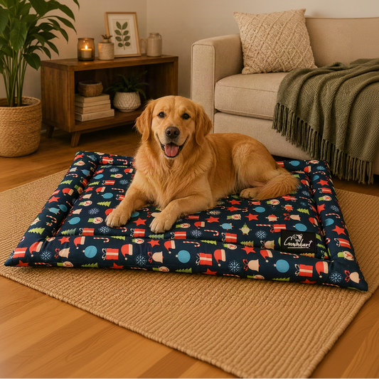 Premium Printed Dog Mat Christmas