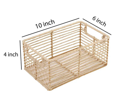 Meera Handwoven Kauna Grass Kitchen Storage Basket