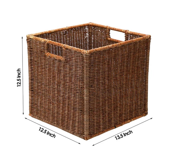 Meghna Handwoven Wicker Wardrobe Basket