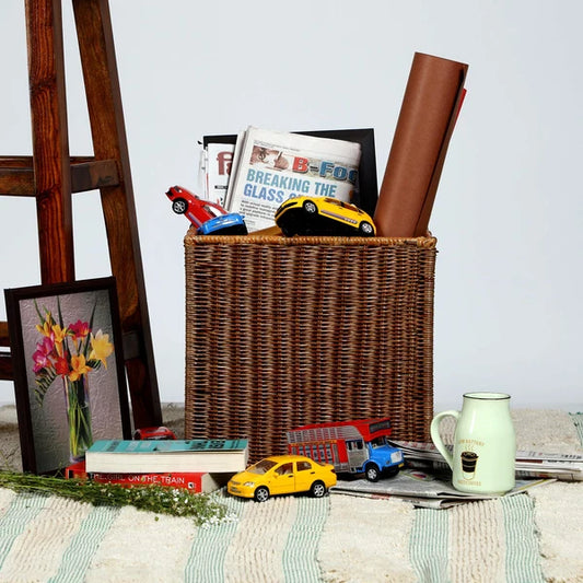 Meghna Handwoven Wicker Wardrobe Basket