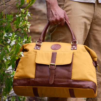 Milan Duffel Bag for Men & Women (Mustard)