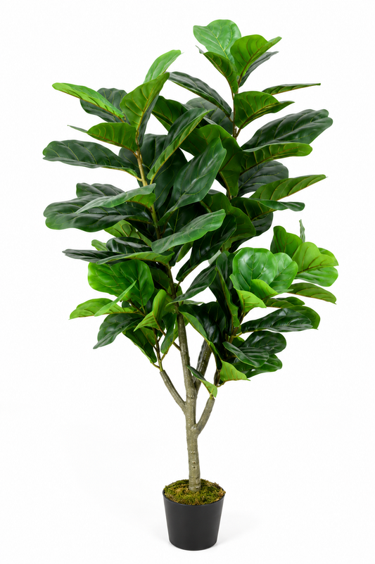 Fiddle Artificial Plant 57 Inch Faux Tree Decor