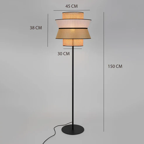 Inayat Handcrafted Bamboo Floor Lamp