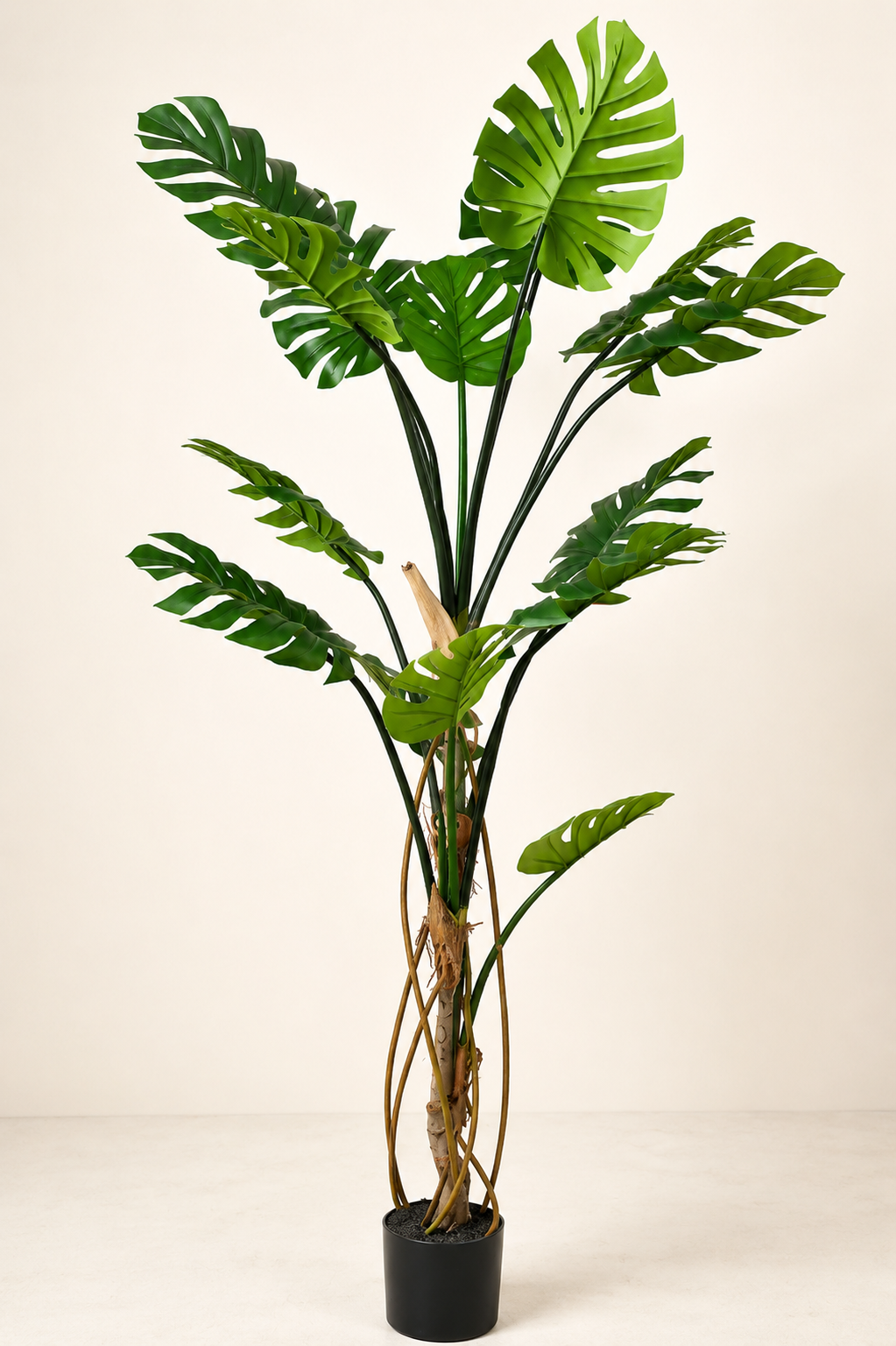 Monstera Tree Faux Plant 69 Inch Tropical Decor