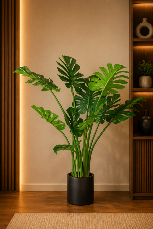 Monstera Faux Plant 44″ – Statement Piece for Modern Decor