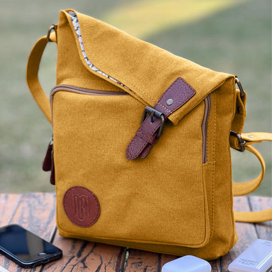 City Slicker Crossbody Sling bag For Men & Women – Mustard