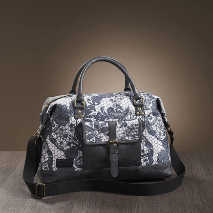 Grey Vine Duffle Bag For Men & Women