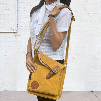 City Slicker Crossbody Sling bag For Men & Women – Mustard