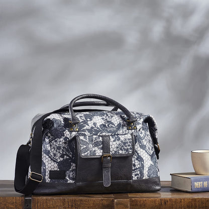 Grey Vine Duffle Bag For Men & Women