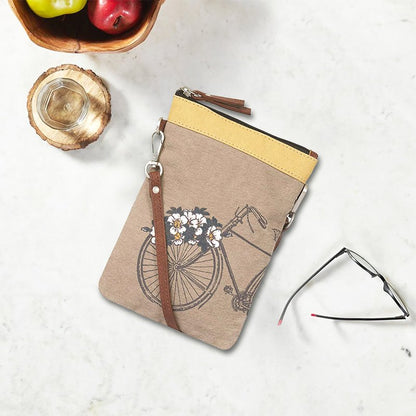 Artaflora – 100% Cotton Canvas Small Sling Crossbody Bag with Stylish Design for Women