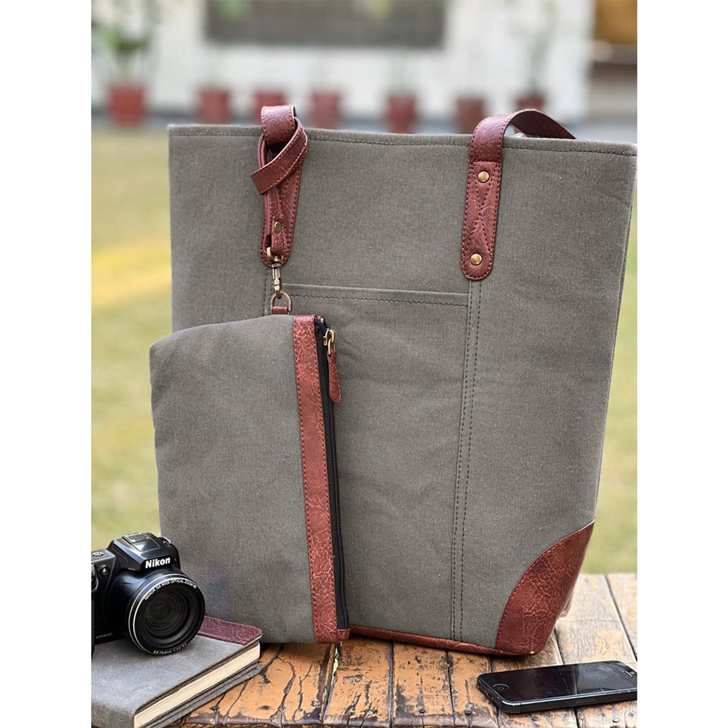 Cleveland Tote Handbag for Women – Grey