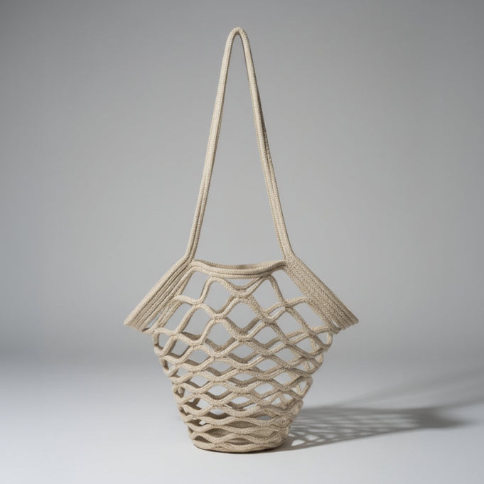 Multipurpose Woven Polyester Rope Handbag
