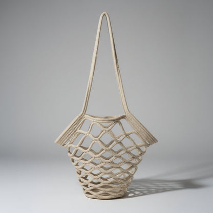 Multipurpose Woven Polyester Rope Handbag