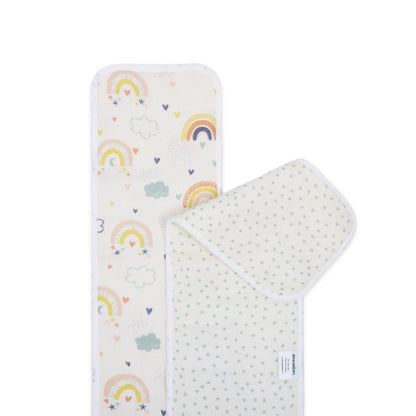Muslin Burp Pad - Rainbow