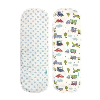 Muslin Burp Pad - Transport Print