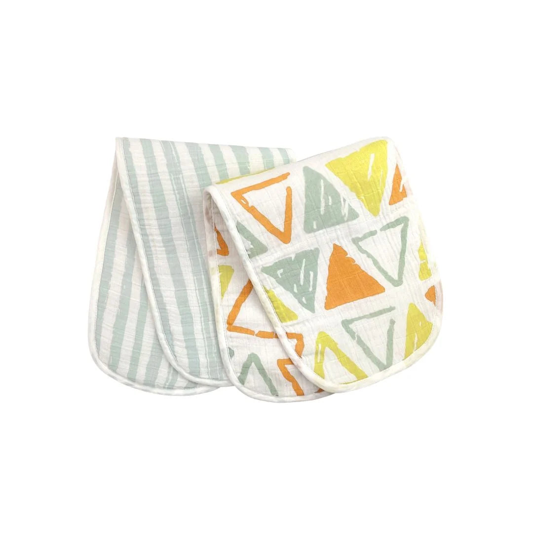 Muslin Burp Pad - Triangles Print