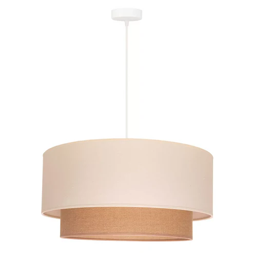 Tejas Handcrafted Dual-Tier Jute Pendant Light