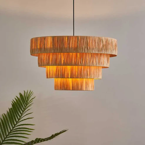 Advik Handcrafted Raffia Hanging Light