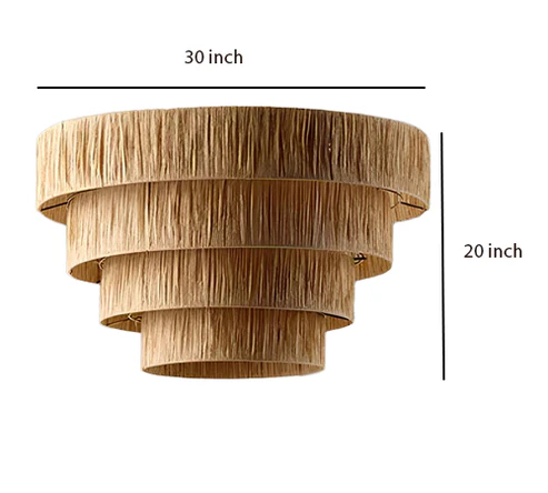 Advik Handcrafted Raffia Hanging Light