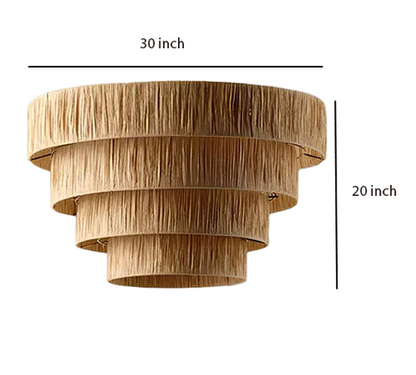 Advik Handcrafted Raffia Hanging Light