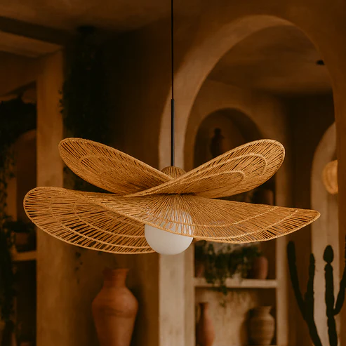 Arshia Handcrafted Raffia Hanging Light