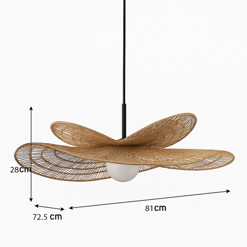 Arshia Handcrafted Raffia Hanging Light