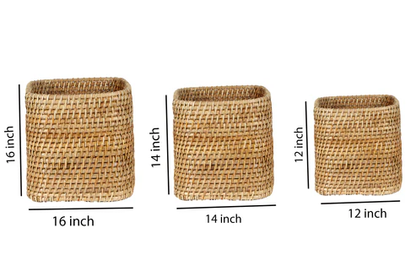 Navya Handcrafted Rattan Planter