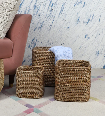 Navya Handcrafted Rattan Planter