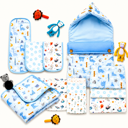 Sovana 13-Piece Ultimate Newborn Essentials Combo - Dino