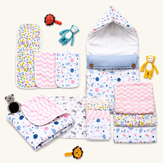 Sovana 13-Piece Ultimate Newborn Essentials Combo - Twinklers