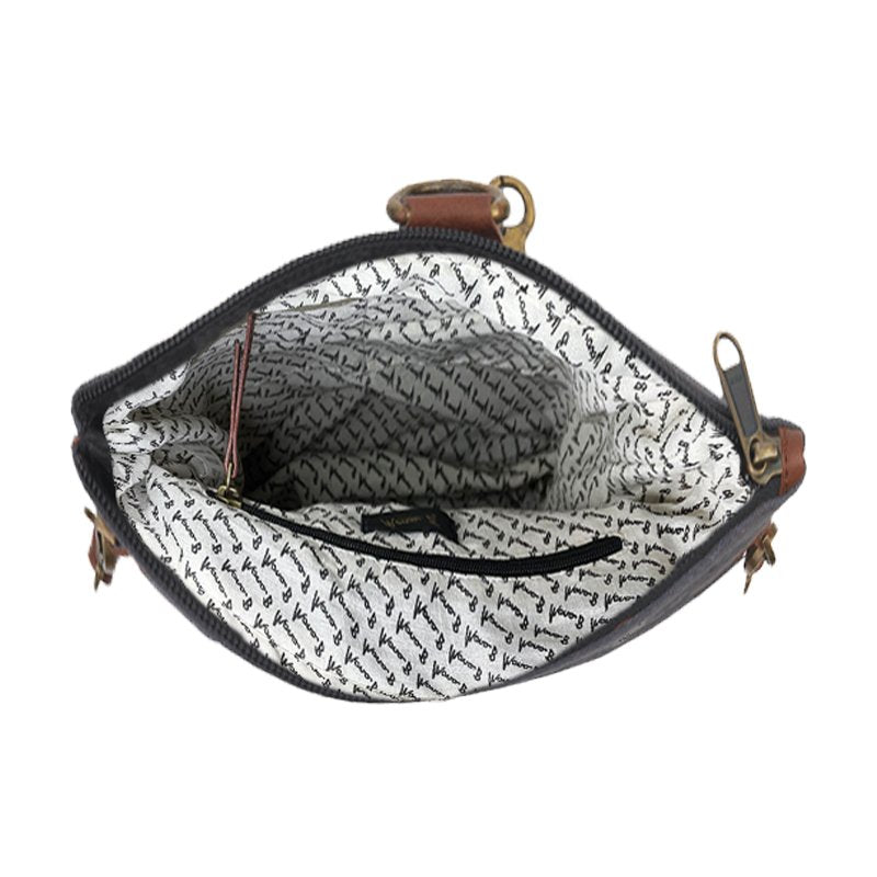 Artaflora – 100% Cotton Canvas Small Sling Crossbody Bag with Stylish Design for Women