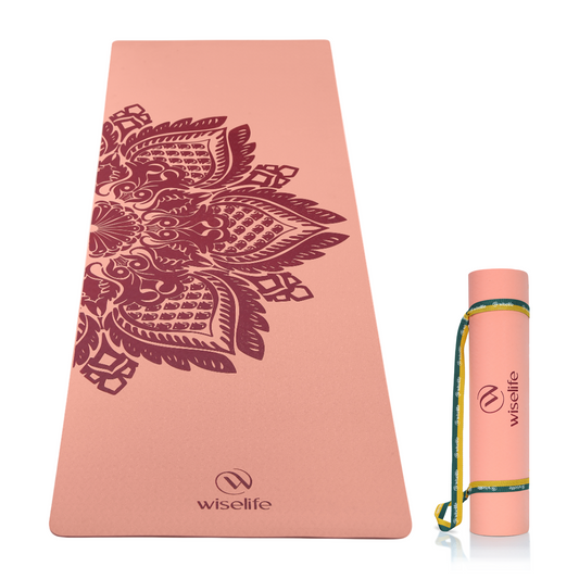 Purpose Printed TPE Yoga Mat - 6mm Botanical