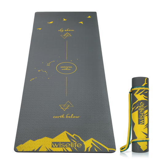 Purpose Printed TPE Yoga Mat - 6mm Space Grey