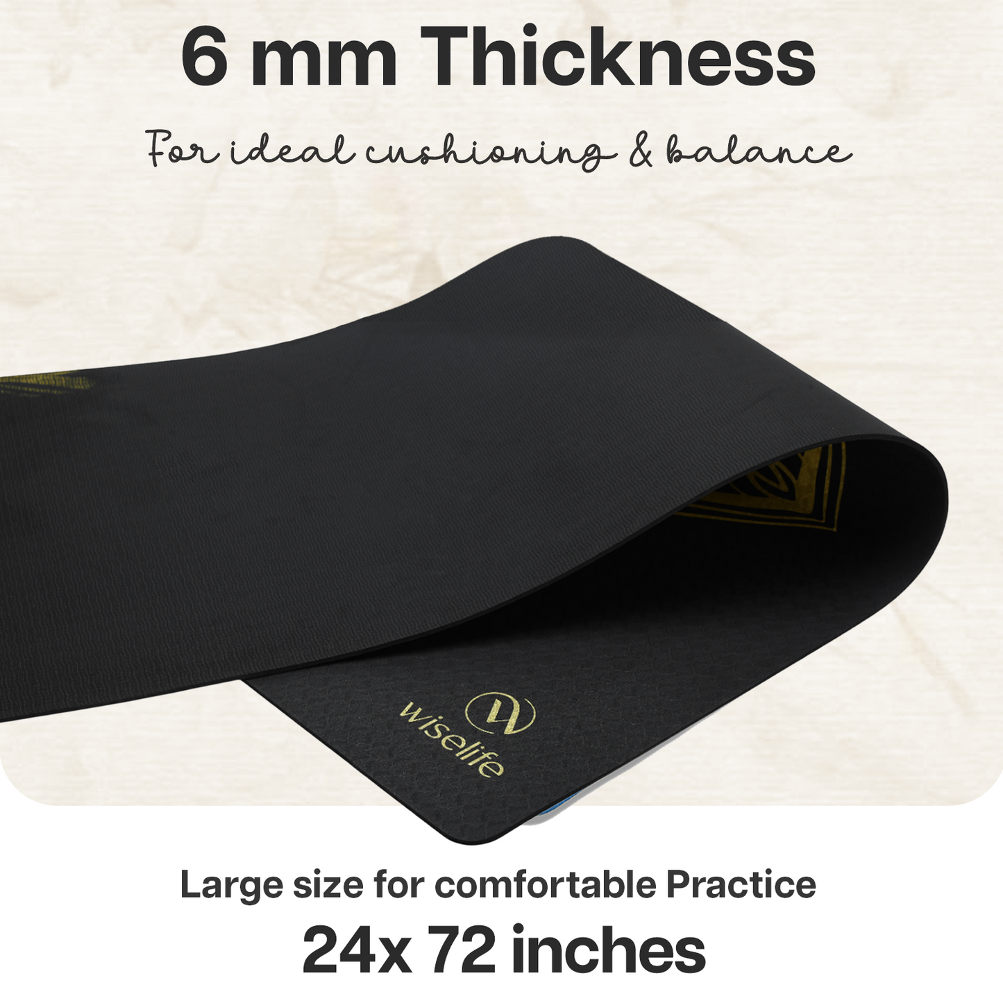 Purpose Printed TPE Yoga Mat - 6mm